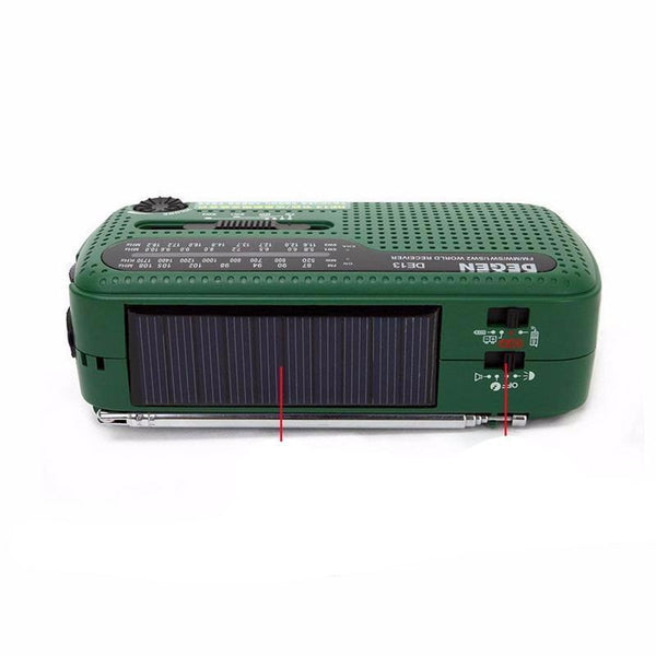 Crank Dynamo Solar Emergency Radio