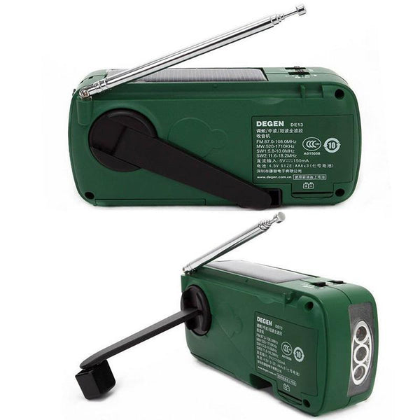 Crank Dynamo Solar Emergency Radio